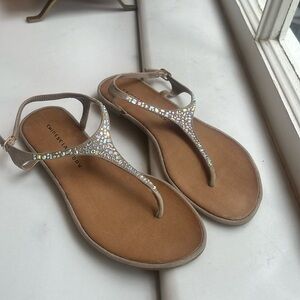 Chinese Laundry thing, like new, worn once, size 9.5x iridescent gems